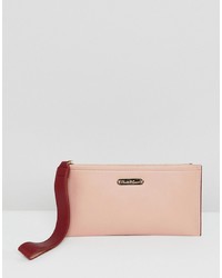 Розовый кожаный клатч от Claudia Canova