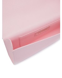 Розовый кожаный клатч от Perrin Paris