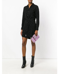 Розовый кожаный клатч от Sergio Rossi