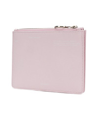 Розовый кожаный клатч от Off-White