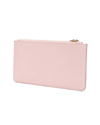 Розовый кожаный клатч от Salvatore Ferragamo