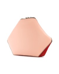 Розовый кожаный клатч от Alexander McQueen