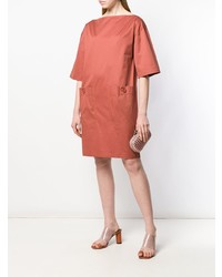 Розовый кожаный клатч от Bottega Veneta