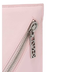 Розовый кожаный клатч от Kenzo