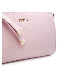 Розовый кожаный клатч от Furla