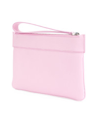 Розовый кожаный клатч от Tod's