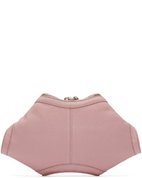 Розовый кожаный клатч от Alexander McQueen
