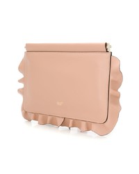 Розовый кожаный клатч от RED Valentino