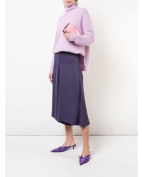 Розовый кожаный клатч от Rocio