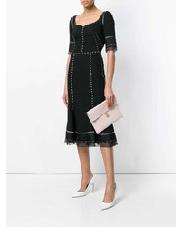 Розовый кожаный клатч от Alexander McQueen