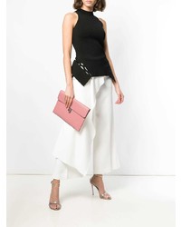 Розовый кожаный клатч от Alexander McQueen