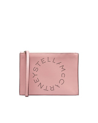 Розовый кожаный клатч от Stella McCartney