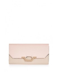 Розовый кожаный клатч от Topshop