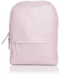 Розовый кожаный рюкзак