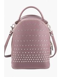 Женский розовый кожаный рюкзак с шипами от Vintage