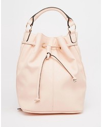 Женский розовый кожаный рюкзак от Asos
