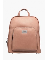 Женский розовый кожаный рюкзак от Astonclark