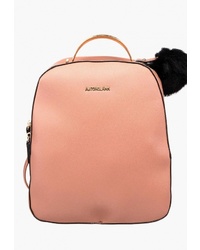 Женский розовый кожаный рюкзак от Astonclark
