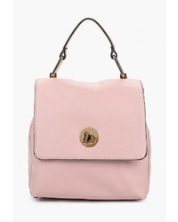 Женский розовый кожаный рюкзак от Baggini