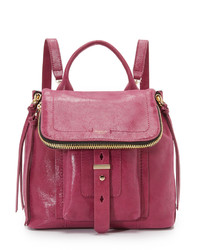 Женский розовый кожаный рюкзак от Botkier
