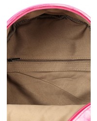 Женский розовый кожаный рюкзак от Chantal