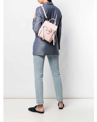 Женский розовый кожаный рюкзак от Tod's