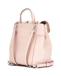 Женский розовый кожаный рюкзак от Tod's