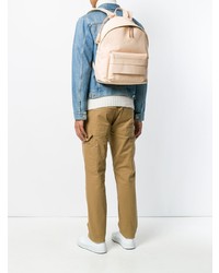 Мужской розовый кожаный рюкзак от Eastpak