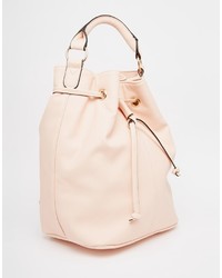 Женский розовый кожаный рюкзак от Asos