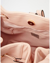 Женский розовый кожаный рюкзак от Asos