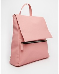 Женский розовый кожаный рюкзак от Asos