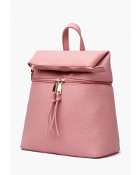 Женский розовый кожаный рюкзак от DDA