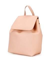 Женский розовый кожаный рюкзак от Mansur Gavriel