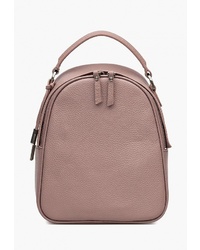 Женский розовый кожаный рюкзак от Eleganzza