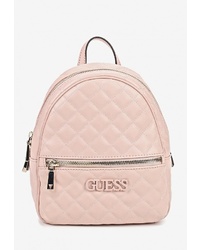 Женский розовый кожаный рюкзак от GUESS
