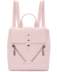 Женский розовый кожаный рюкзак от Kenzo