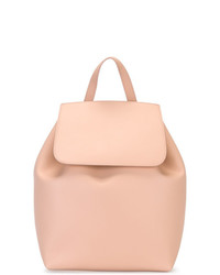 Женский розовый кожаный рюкзак от Mansur Gavriel