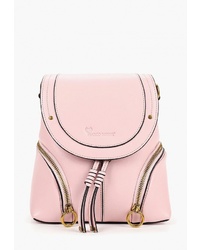 Женский розовый кожаный рюкзак от Marco Bonne`