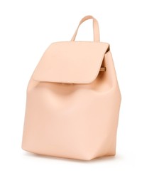 Женский розовый кожаный рюкзак от Mansur Gavriel