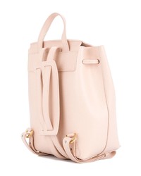 Женский розовый кожаный рюкзак от Mansur Gavriel