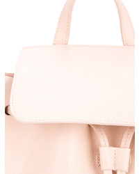 Женский розовый кожаный рюкзак от Mansur Gavriel