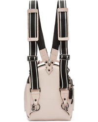 Женский розовый кожаный рюкзак от MSGM