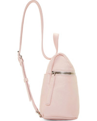 Женский розовый кожаный рюкзак от Kara