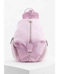 Женский розовый кожаный рюкзак от Rebecca Minkoff
