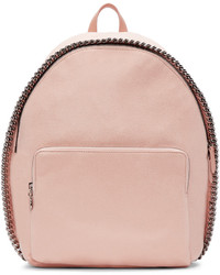 Женский розовый кожаный рюкзак от Stella McCartney