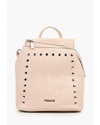 Женский розовый кожаный рюкзак от Vitacci