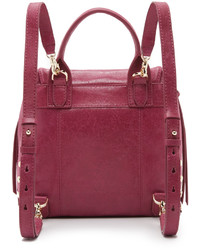 Женский розовый кожаный рюкзак от Botkier