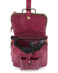 Женский розовый кожаный рюкзак от Botkier