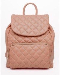 Женский розовый кожаный стеганый рюкзак от Urban Code