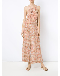 Розовый комбинезон с принтом от Andrea Marques